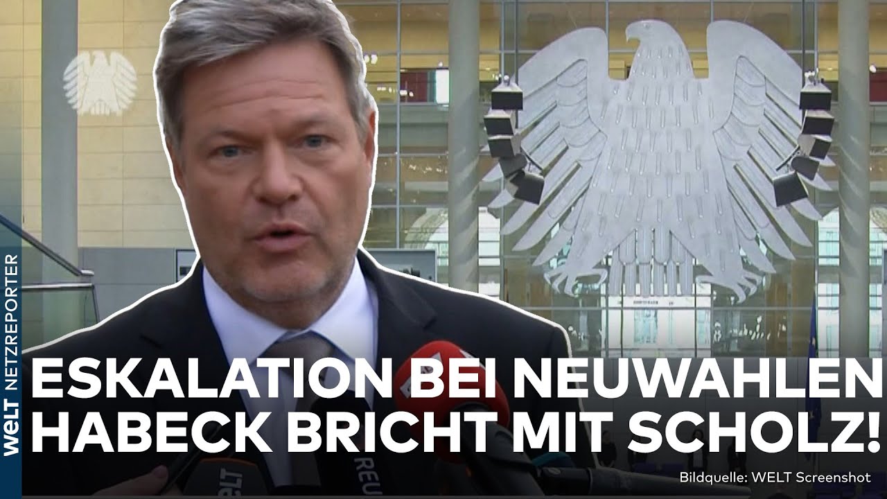 AMPEL-AUS: Nächste Krise! Bruch mit Scholz! Habeck äußert sich zu Neuwahlen in Deutschland
