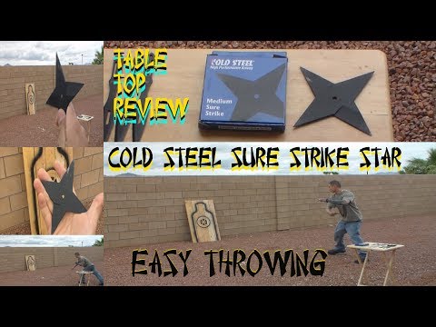 Cold Steel Sure Strike Throwing Star 'Review -N- Throwing Techniques'