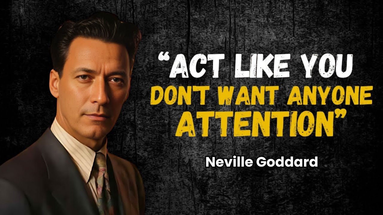 Neville Goddard - Act Like You Don't Want Anyone's Attention