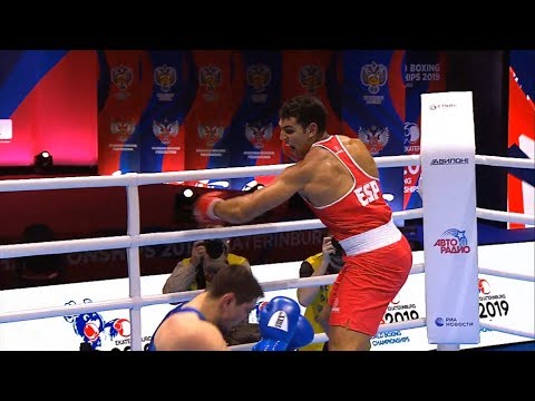 Round of 32 (+91kg) GHADFA AYOUB (ESP) vs BELBEROV Petar Rumenov (BUL) /AIBA World 2019