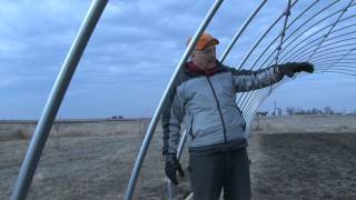 Hoop House construction process