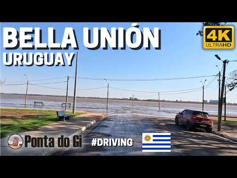Recorriendo Bella Unión con el río crecido #DRIVING 4K 2026 - URUGUAY