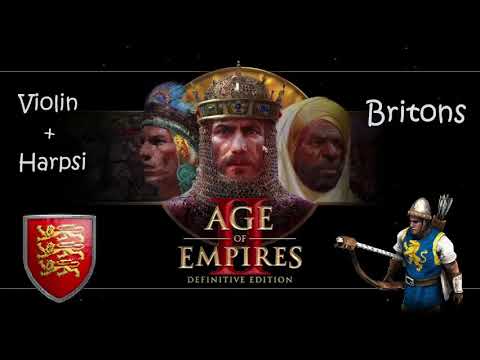 Age of Empires 2- Britons Theme (Violin and Harpsichord, played on Yamaha Clavinova piano)