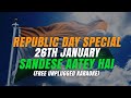 Sandese Aate Hai Cover | Free Unplugged Karaoke | Tribute To Indian Army | Republic Day Special