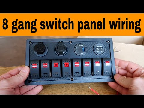 How to wire a Switch Panel 8 Gang Waterproof Car Auto Boat Marine LED Rocker