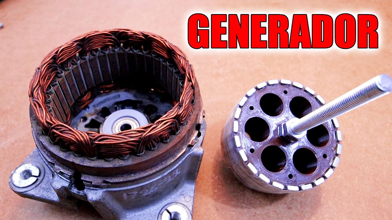 Hacemos un Generador con Imanes Permanentes y Soporte 3D