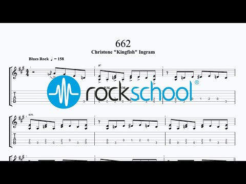 662 Kristone 'Kingfish' Ingram Rockschool 2024 Electric Guitar Grade 5