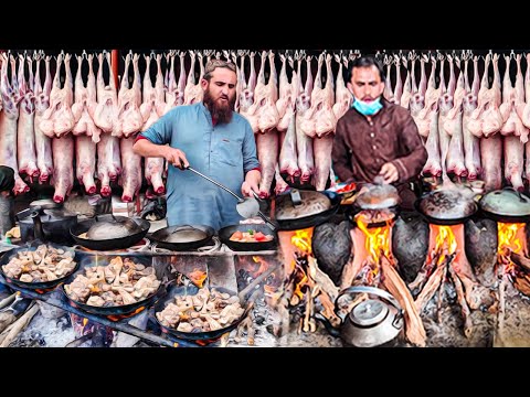 Popular Shinwari Mutton Karahi Recipe | Mutton Shinwari Karahi | Breakfast in Afghanistan