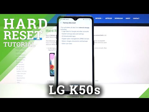How to Hard Reset LG K50s – Wipe Data