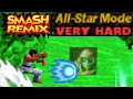 Smash Remix All Star Mode Gameplay With Ryu VERY HARD
