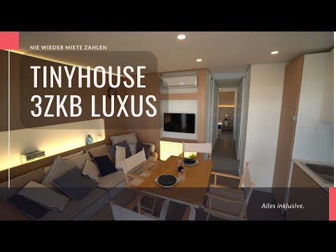 TINYHOUSE 2023 mit 3 ZKB. Nie wieder Miete zahlen. Mit allen Möbeln, Küche, Heizung, Klima.