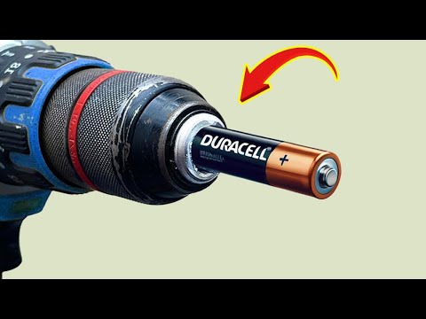 Just insert an old battery into Drill and Every house needs this and no one does it! Creation Tips