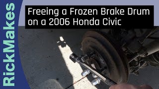Freeing a Frozen Brake Drum on a 2006 Honda Civic