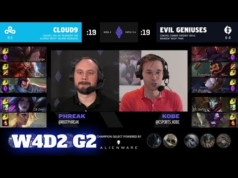 Cloud 9 vs Evil Geniuses | Week 4 Day 2 S11 LCS Spring 2021 | C9 vs EG W4D2