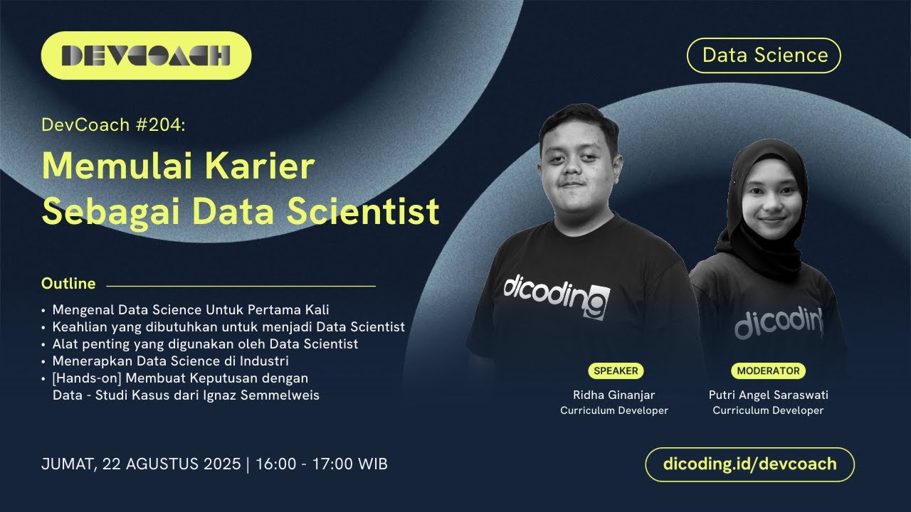 DevCoach 204: Data Science | Memulai Karier Sebagai Data Scientist