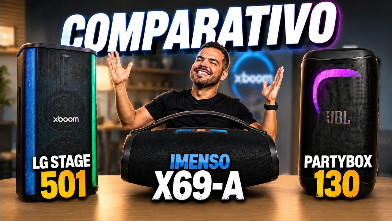 Miniatura da avaliação em vídeo de Caixa de Som LG Xboom Stage 501