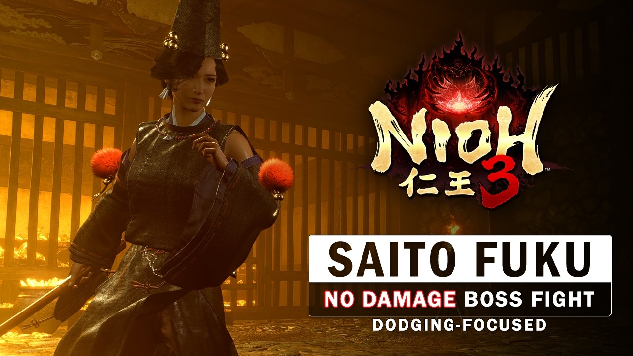 Nioh 3 - Saito Fuku Boss Fight (No Damage)