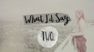 june | What I'd Say.