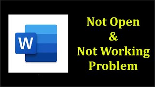 How To Fix Microsoft Word Not Open Problem Android & Ios - Microsoft Word Not Working Problem - Fix