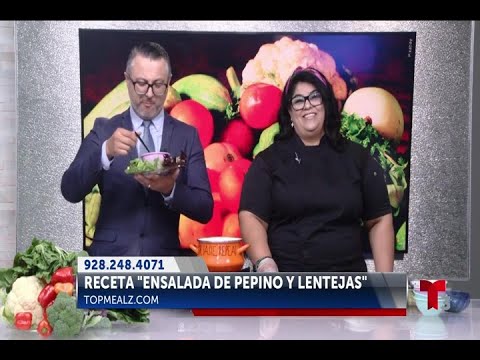 Receta de Ensalada de Pepino y Lentejas con Chef Lucy