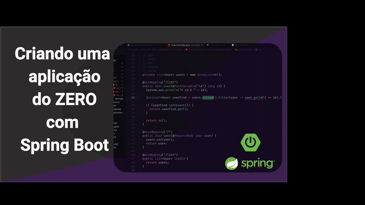Criando um projeto do Zero com Spring Boot #Aula1