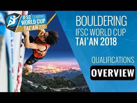IFSC Climbing World Cup Tai'an 2018 - Bouldering Qualifications Overview