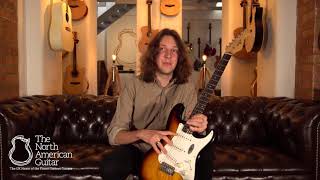 Video thumbnail for TNAG Presents: Maybach Stradovari S61 Electric Guitar, 3 Tone Sunburst Aged by Carter Vintage Backstage
