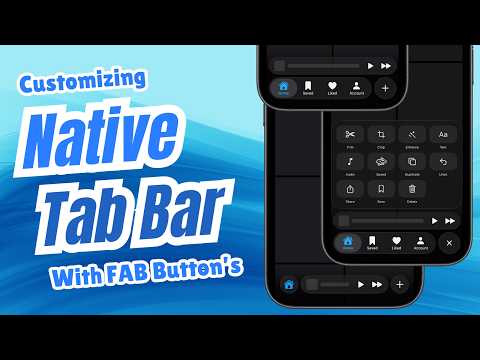 Customizing Native Tab Bar With FAB Buttons | Tab Bar Custom Search Role Button | iOS 26 | Xcode 26 thumbnail