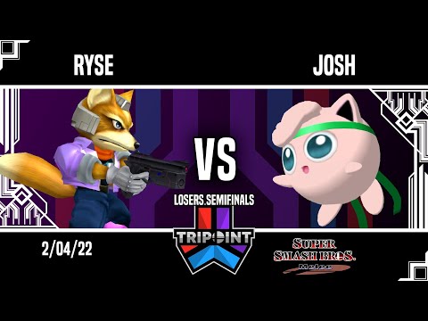 Tripoint Smash 129 - Losers Semifinals - Ryse(Fox) Vs. Josh(Jigglypuff)
