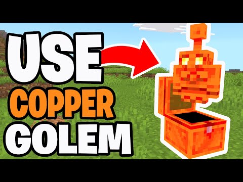 How To Use Copper Golem In Minecraft! - Java & Bedrock