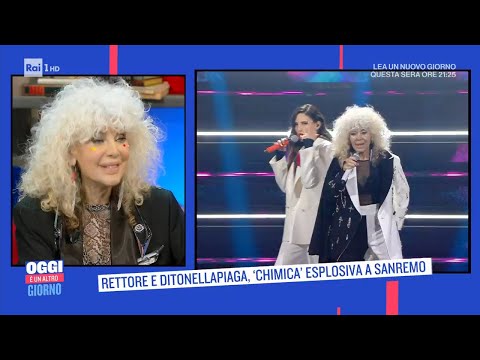 Rettore e Ditonellapiaga, "Chimica" esplosiva a Sanremo - Oggi è un altro giorno 22/02/2022