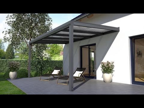 Alu Terrassenüberdachung Aufbauanleitung (REXOpremium) - Terrassendach selbst bauen!