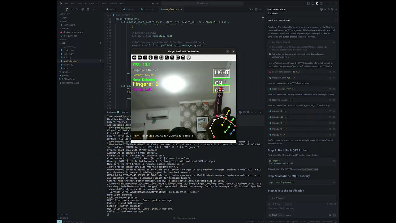 Computer vision + IoT integration