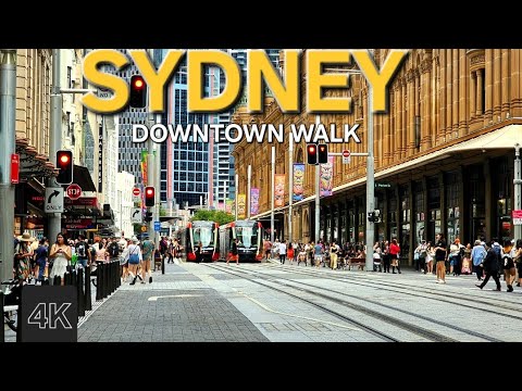 SYDNEY AUSTRALIA | CBD Walking tour 4K