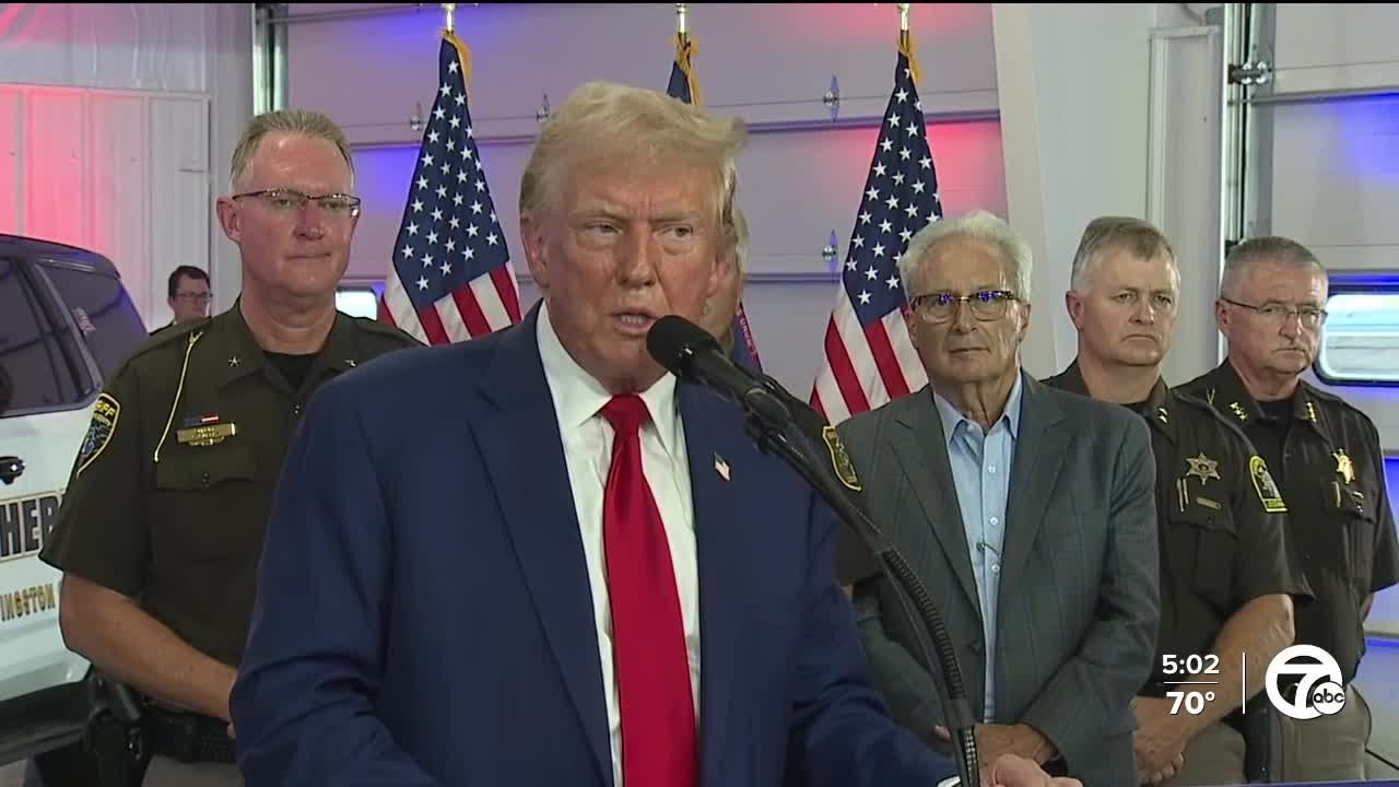 Former President Donald Trump talks crime, safety in Howell
