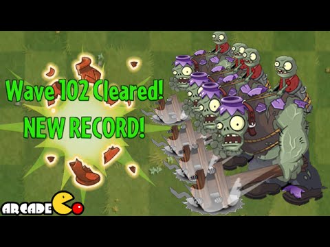 Plants Vs Zombies 2: NEW Highest Record 102 Vasebreaker Endless Challenge