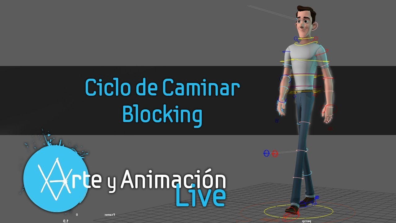 Arte y Animación Live - Ciclo de Caminar - Blocking