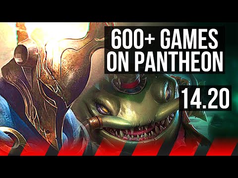 PANTHEON vs TAHM KENCH (TOP) | 5/1/2, 600+ games | KR Master | 14.20