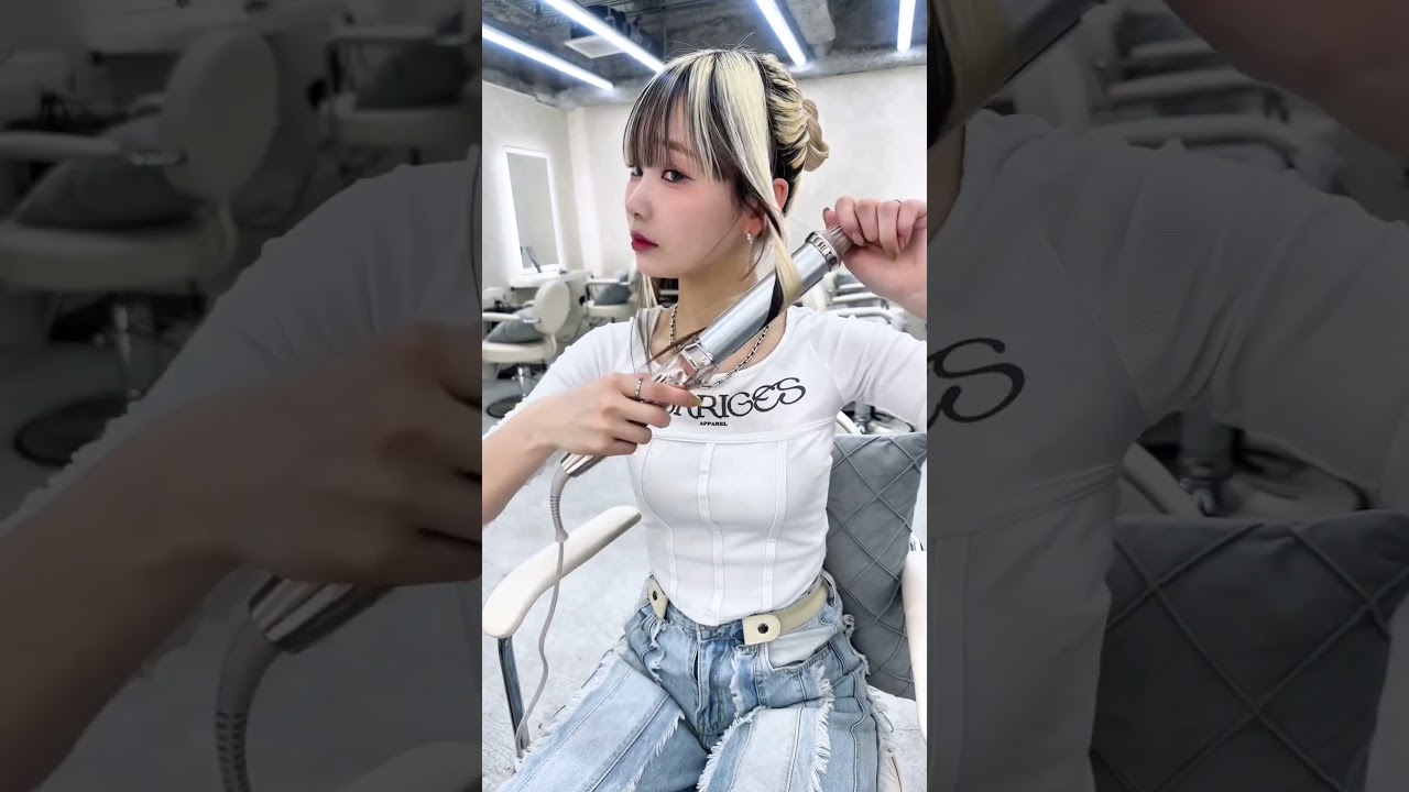 #ヘアアレンジ #ブリーチ #美容師 #お団子ヘア#かわいい