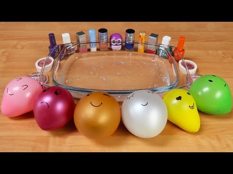 Mixing Makeup and Floam Into Clear Slime ! RELAXING SLIME WITH BALLOONS | Tanya St Video