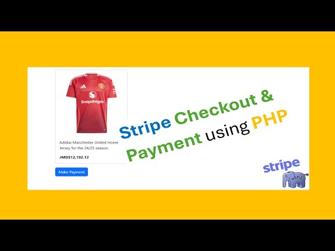 Stripe Checkout & Card Payment using PHP