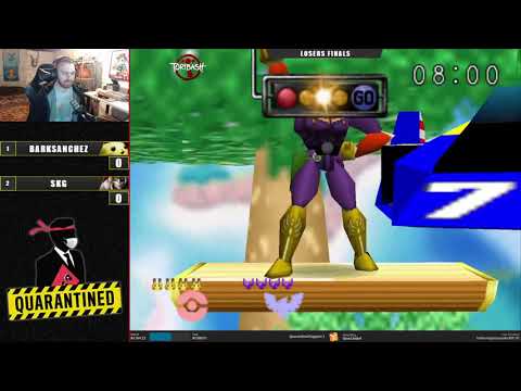 QR3 East Losers Finals - BarkSanchez (Pikachu) Vs. SKG (Falcon, Kirby) SSB64 Super Smash Bros
