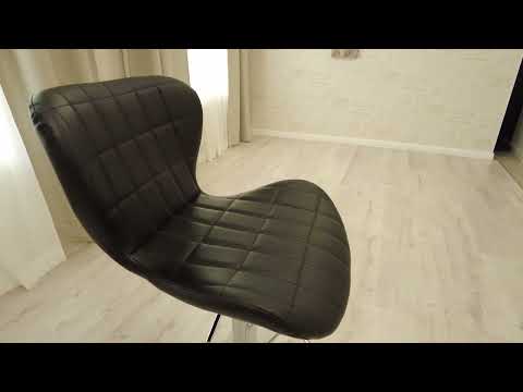 Миниатюра изображения товара Стул барный Tetchair Avionic металл/экокожа (черный/хром)