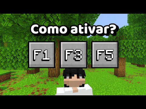 como ATIVAR o F1, F3 e F5 no Minecraft BEDROCK 1.21