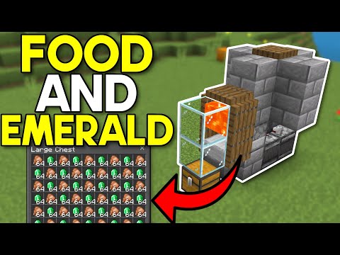 Insane: Easiest Food & Emerald Farm Minecraft Bedrock 1.20!