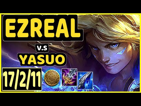 ATTILA (EZREAL) vs YASUO - 17/2/11 KDA BOTTOM ADC GAMEPLAY - EUW Ranked GRANDMASTER