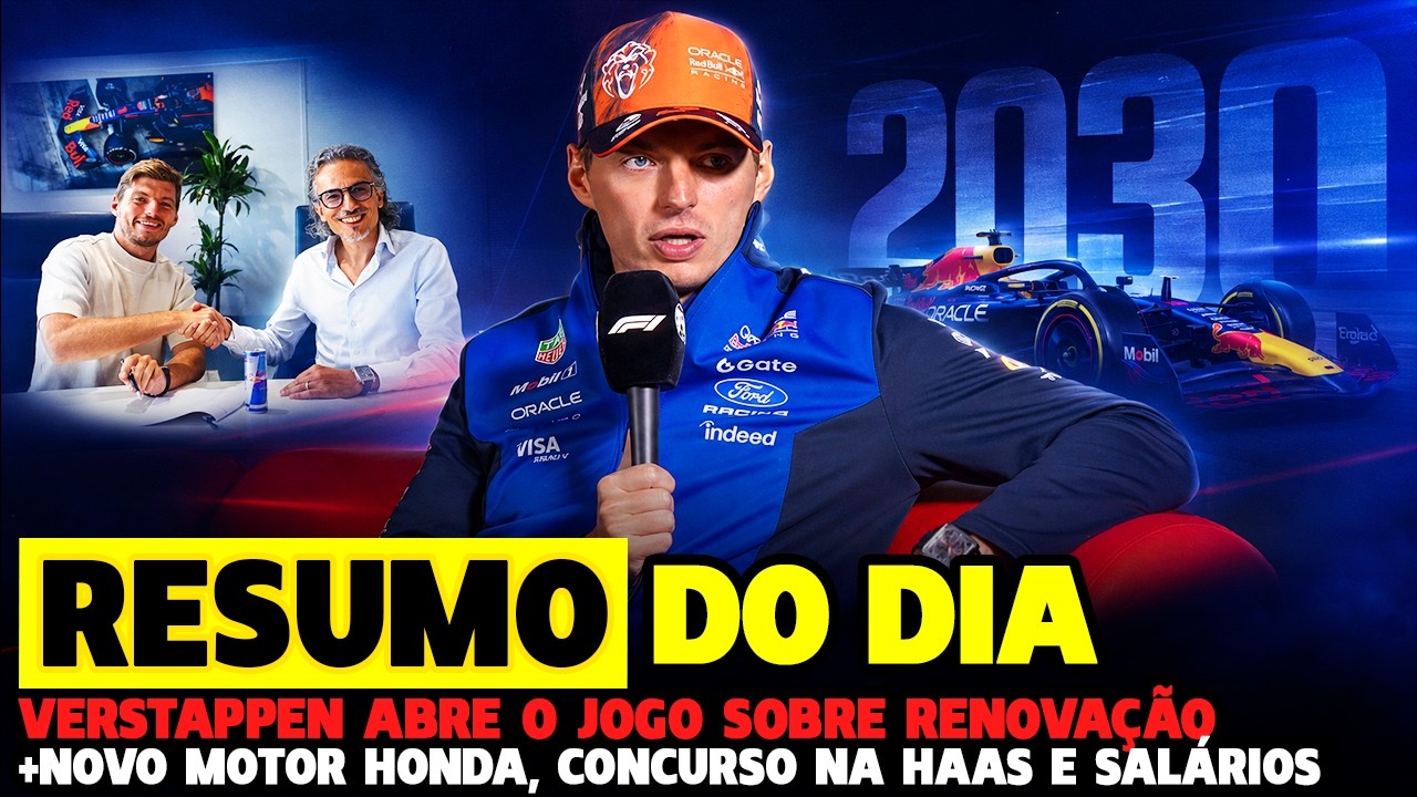 VERSTAPPEN ABRE O JOGO E EXPLICA DECISÃO DE FICAR NA RED BULL +HAAS E MOTOR HONDA | FÓRMULA 1