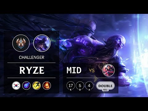 Ryze Mid vs Irelia - KR Challenger Patch 9.11