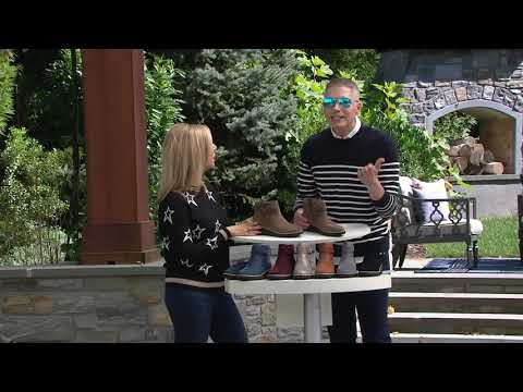 Clarks Collection Suede Ankle Boots with Bow - Sharon Salon on QVC