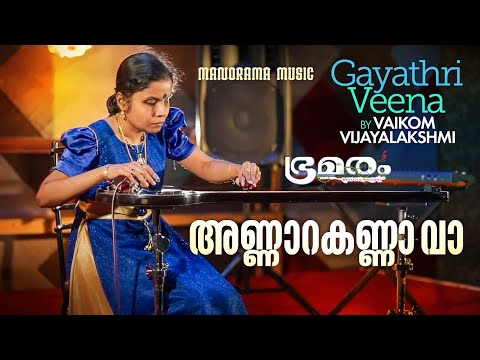 Annara Kanna Va | Vaikom Vijayalakshmi | Film song in Gayathri Veena | Bhramaram | Instrumental